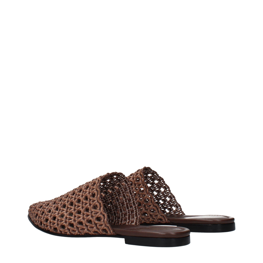 Brown Leather Slippers