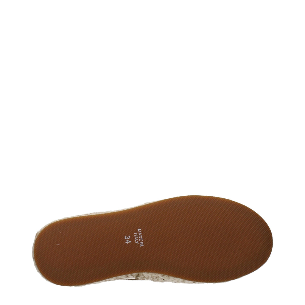 Beige Fabric Espadrilles