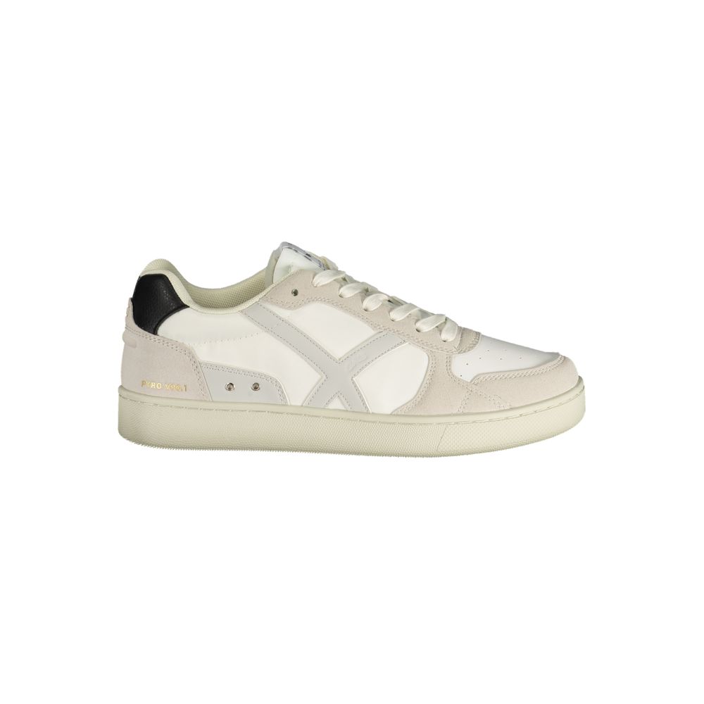 Bianco Polyester Men Sneaker