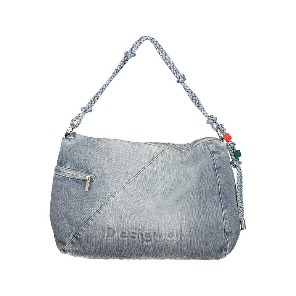 Azzurro Cotton Women Handbag