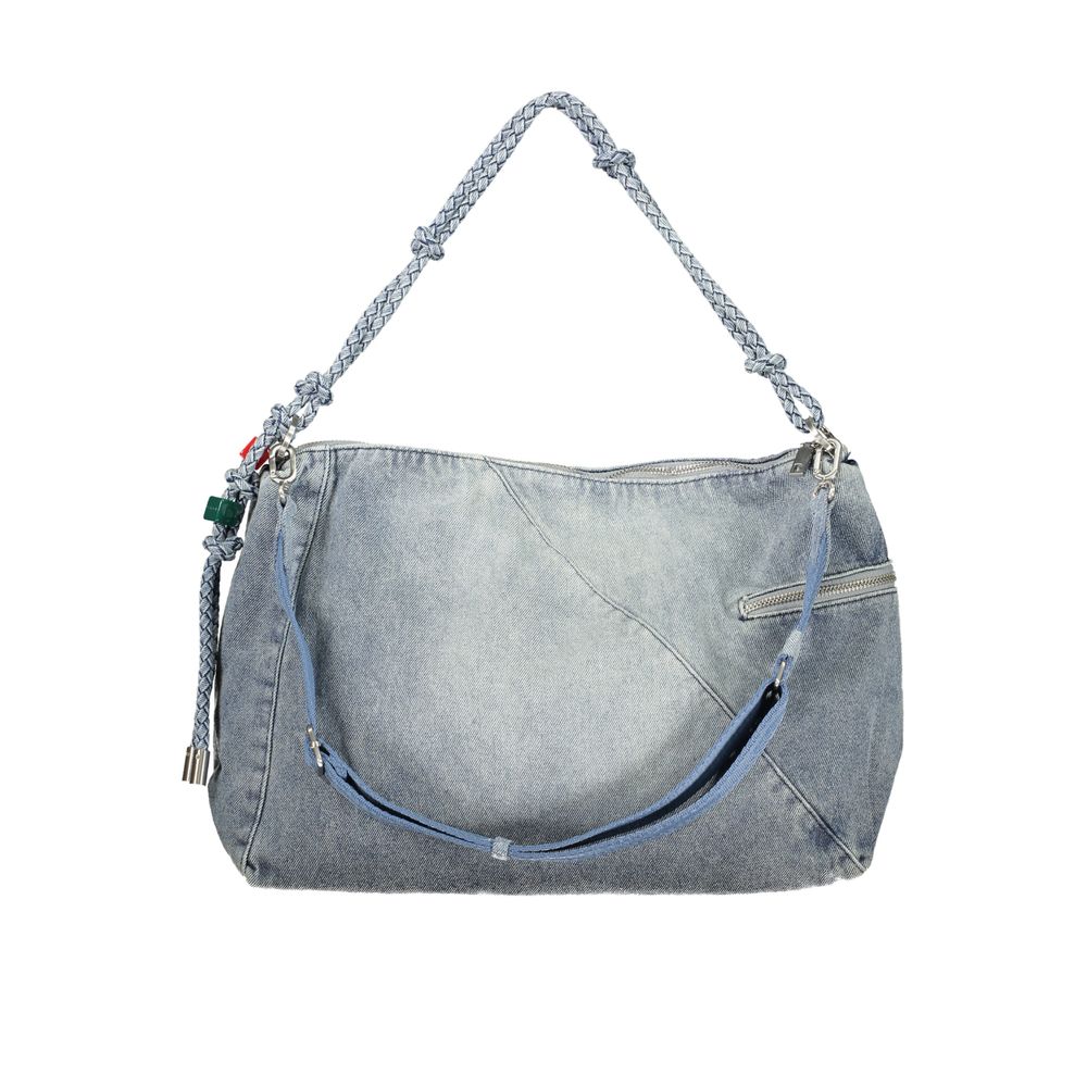 Azzurro Cotton Women Handbag