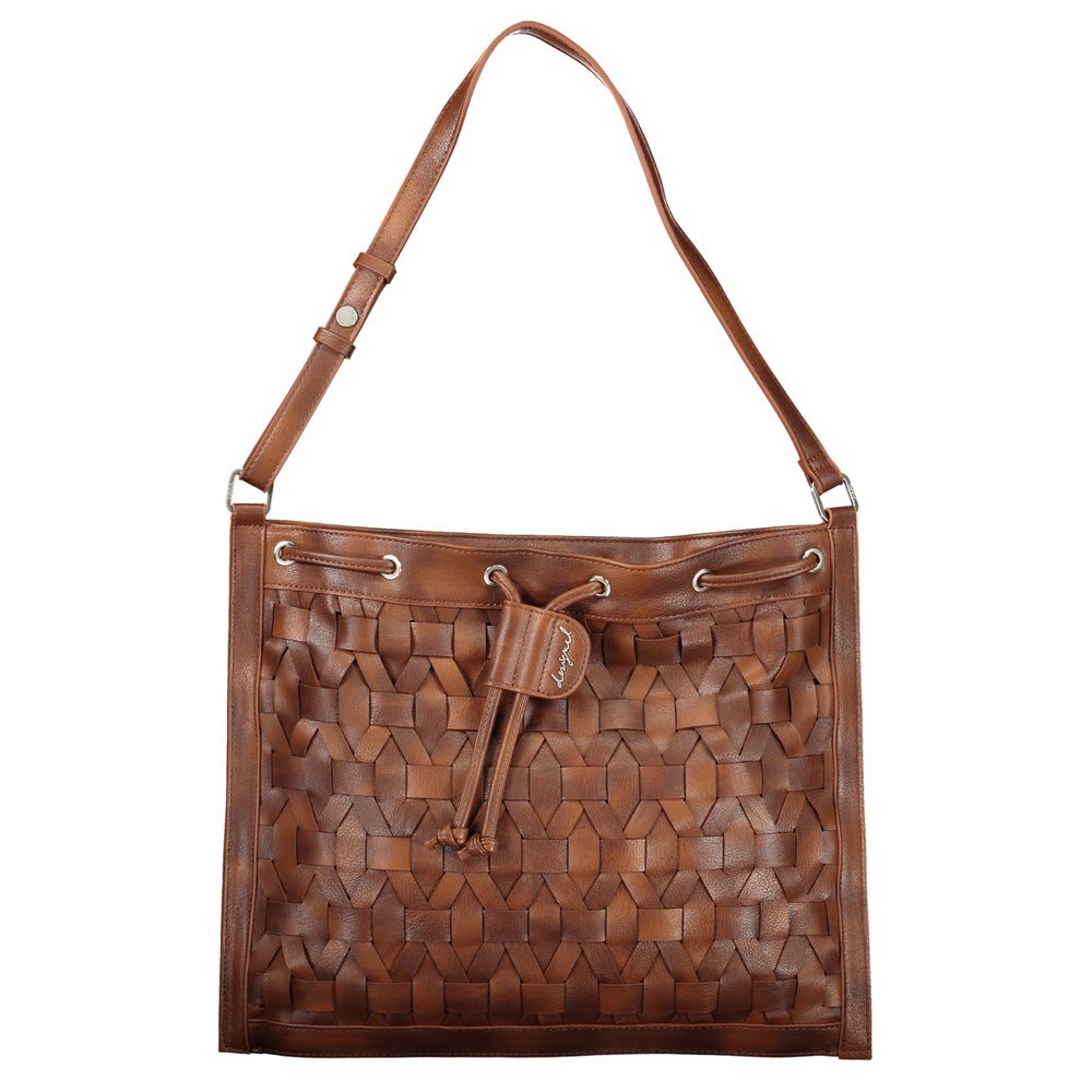 Camel Polyurethane Women Backpack