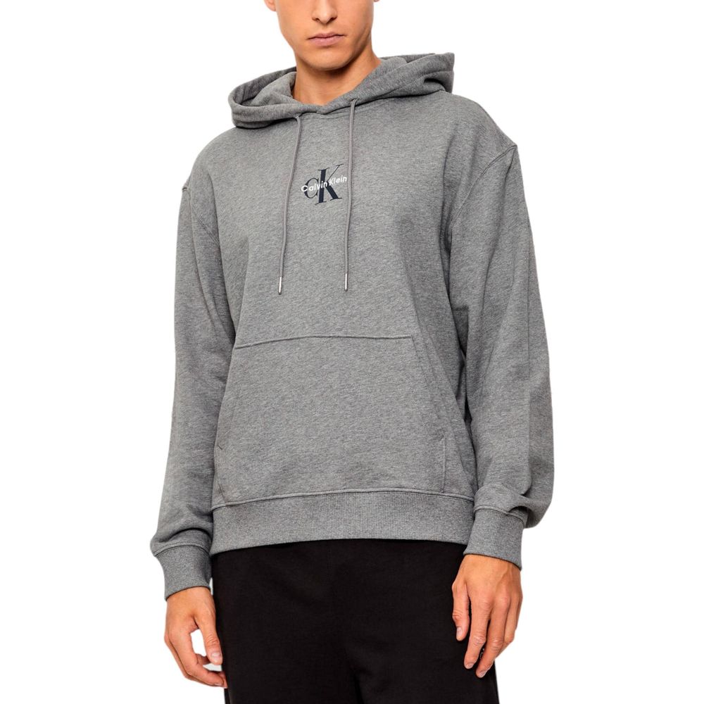 Gray Cotton Hoodie