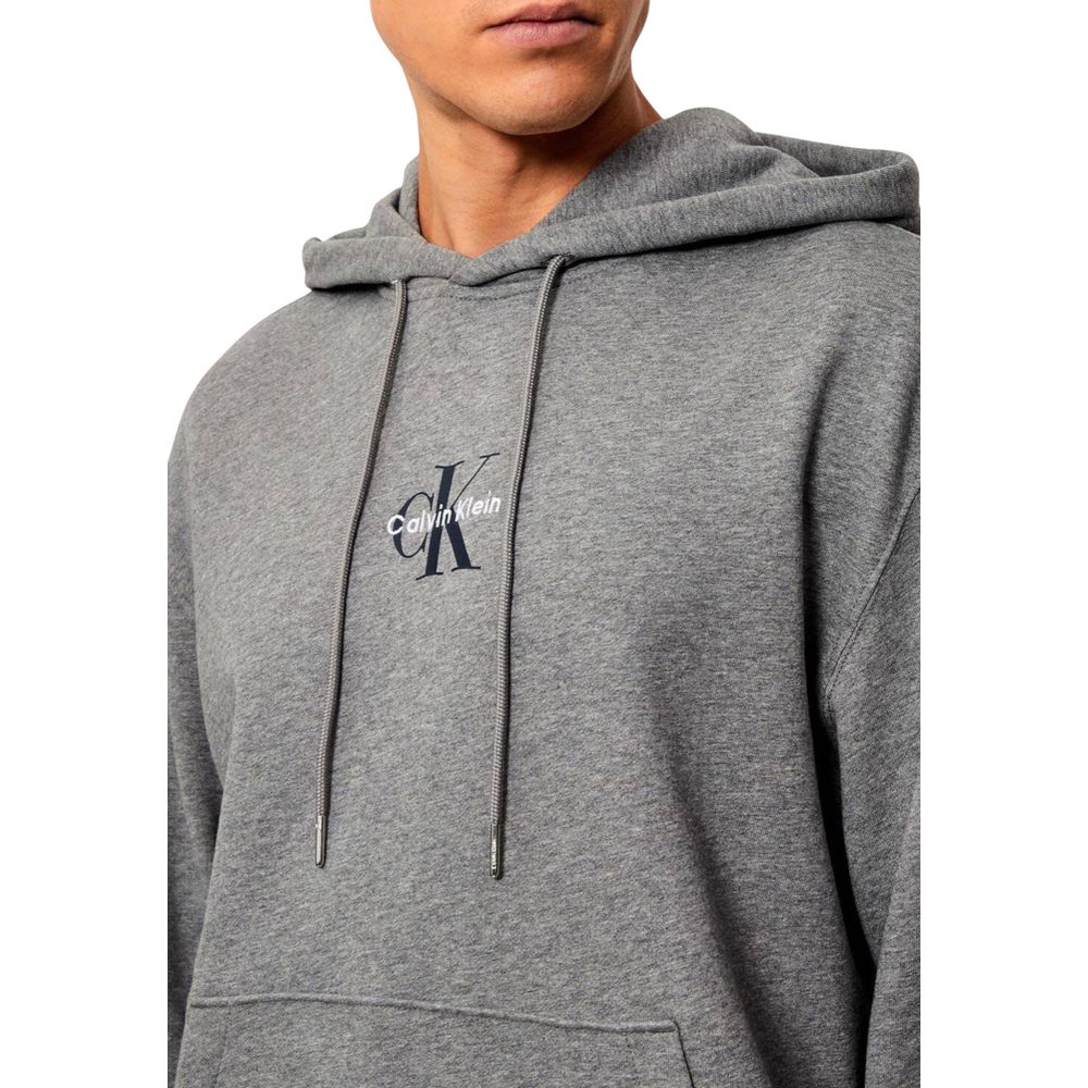 Gray Cotton Hoodie