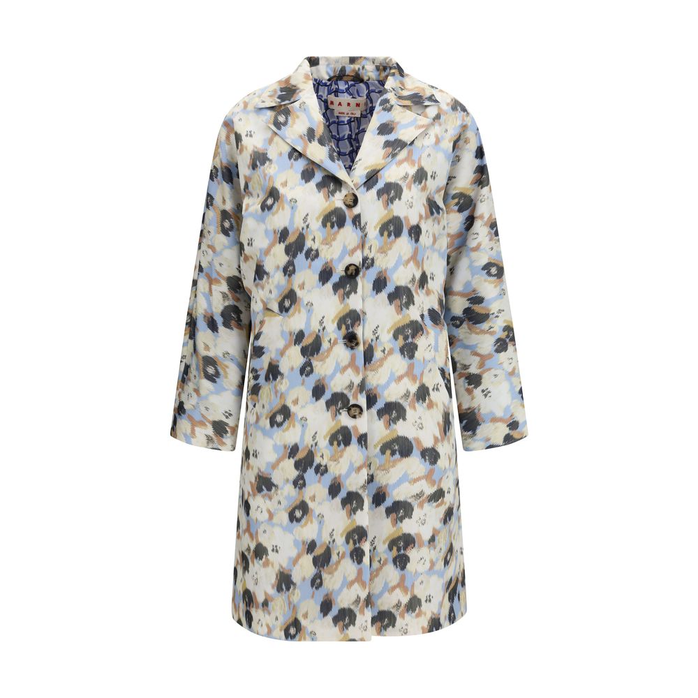 Multicolor Polyester Coat