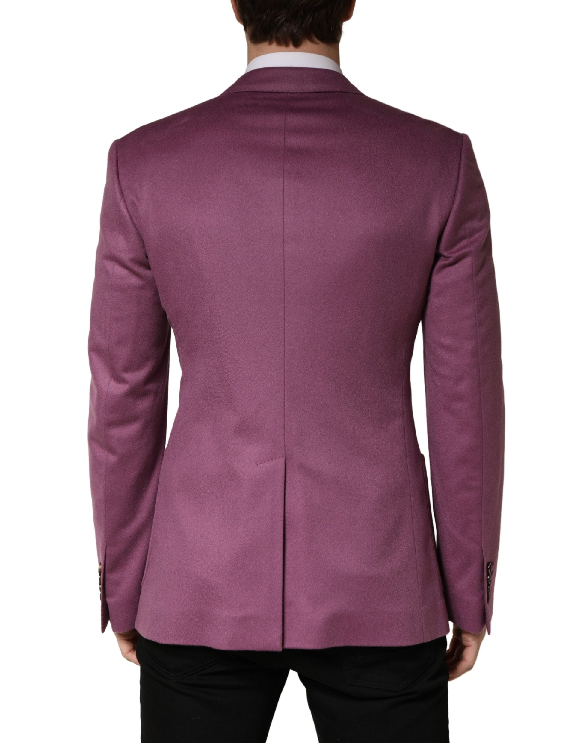 Purple Cashmere Slim Fit Coat Jacket Blazer