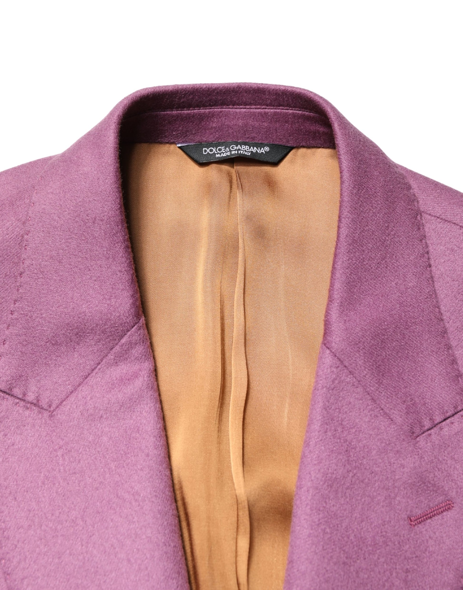 Purple Cashmere Slim Fit Coat Jacket Blazer