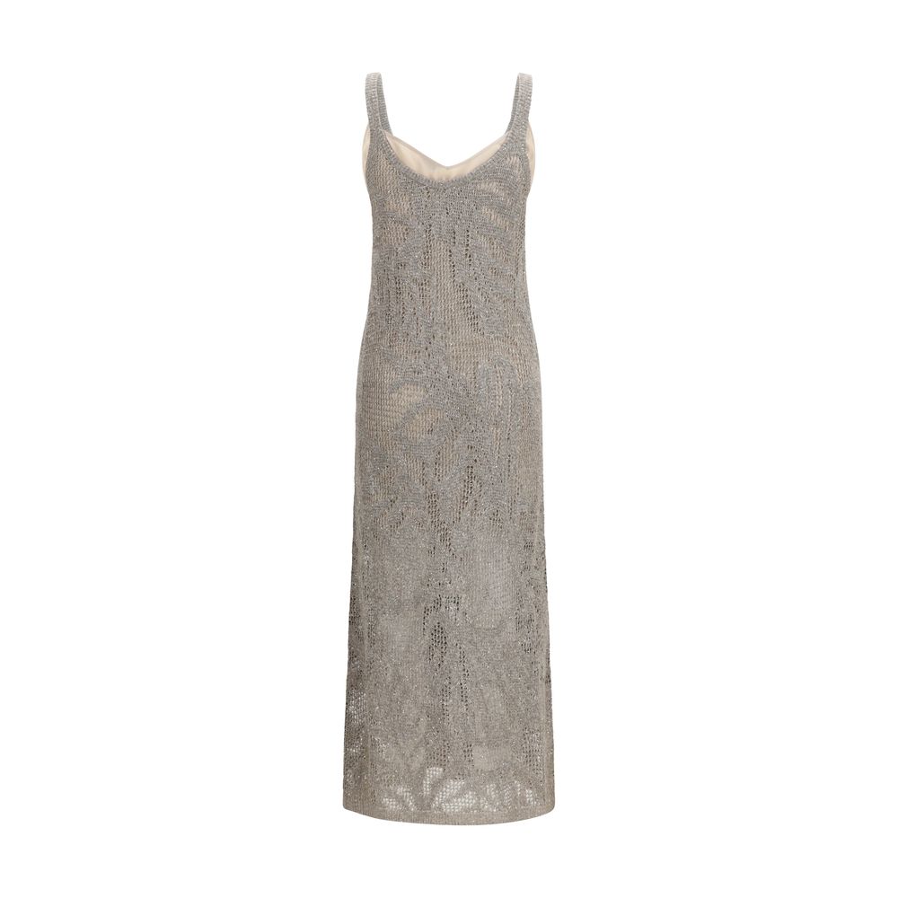 Gray Linen Casual Dress