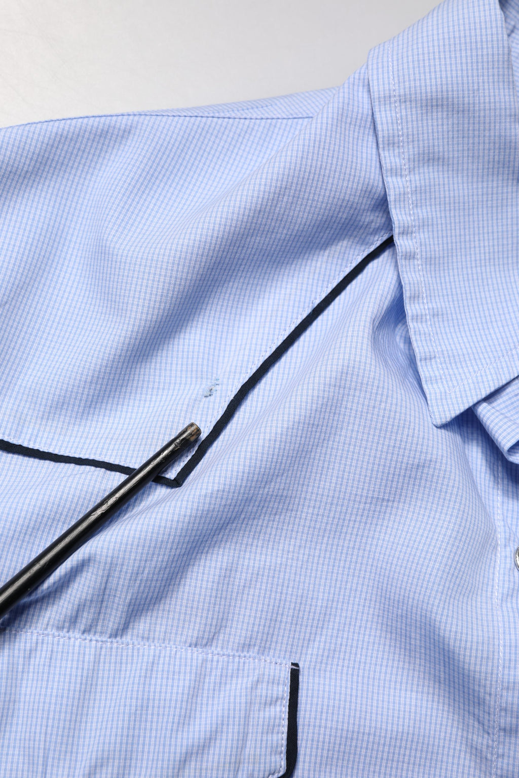 Light Blue Slim Fit Collared Long Sleeve Casual Shirt