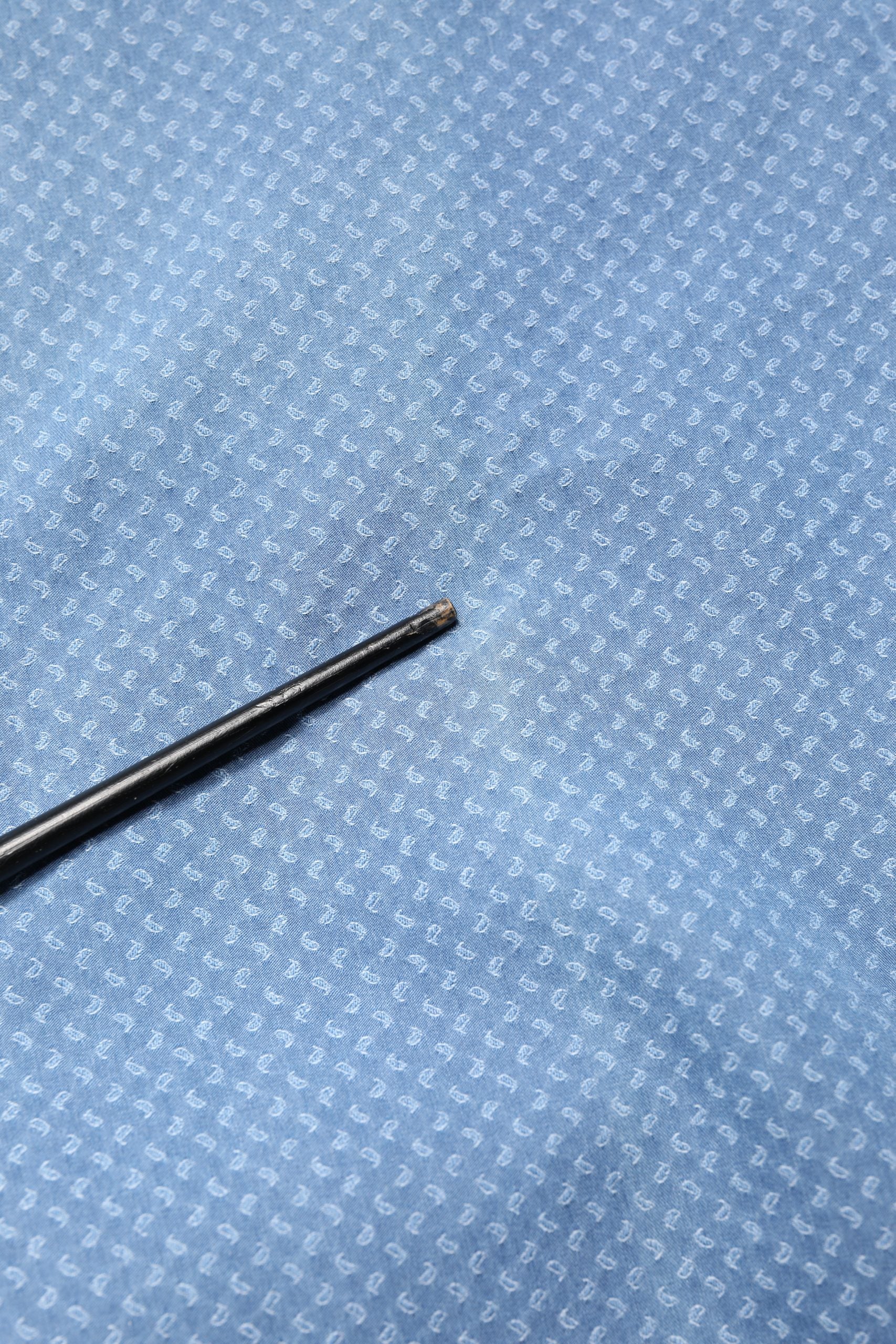 Blue Cotton Slim Fit Collared LongSleeve Casual Shirt