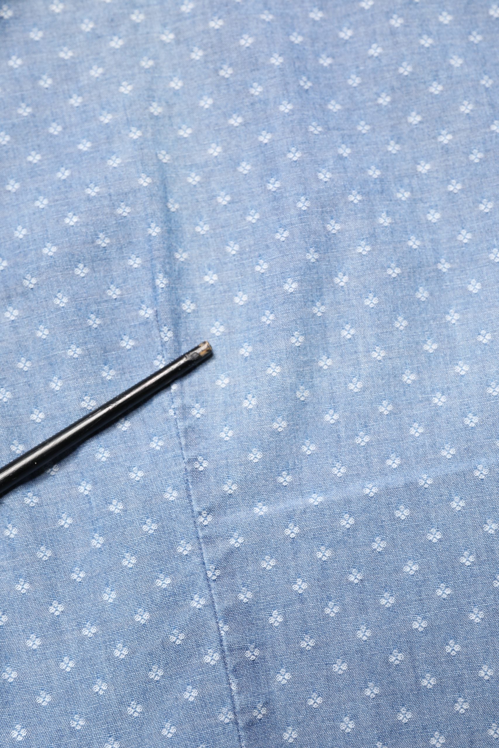 Blue Long Sleeve Collared Casual Shirt