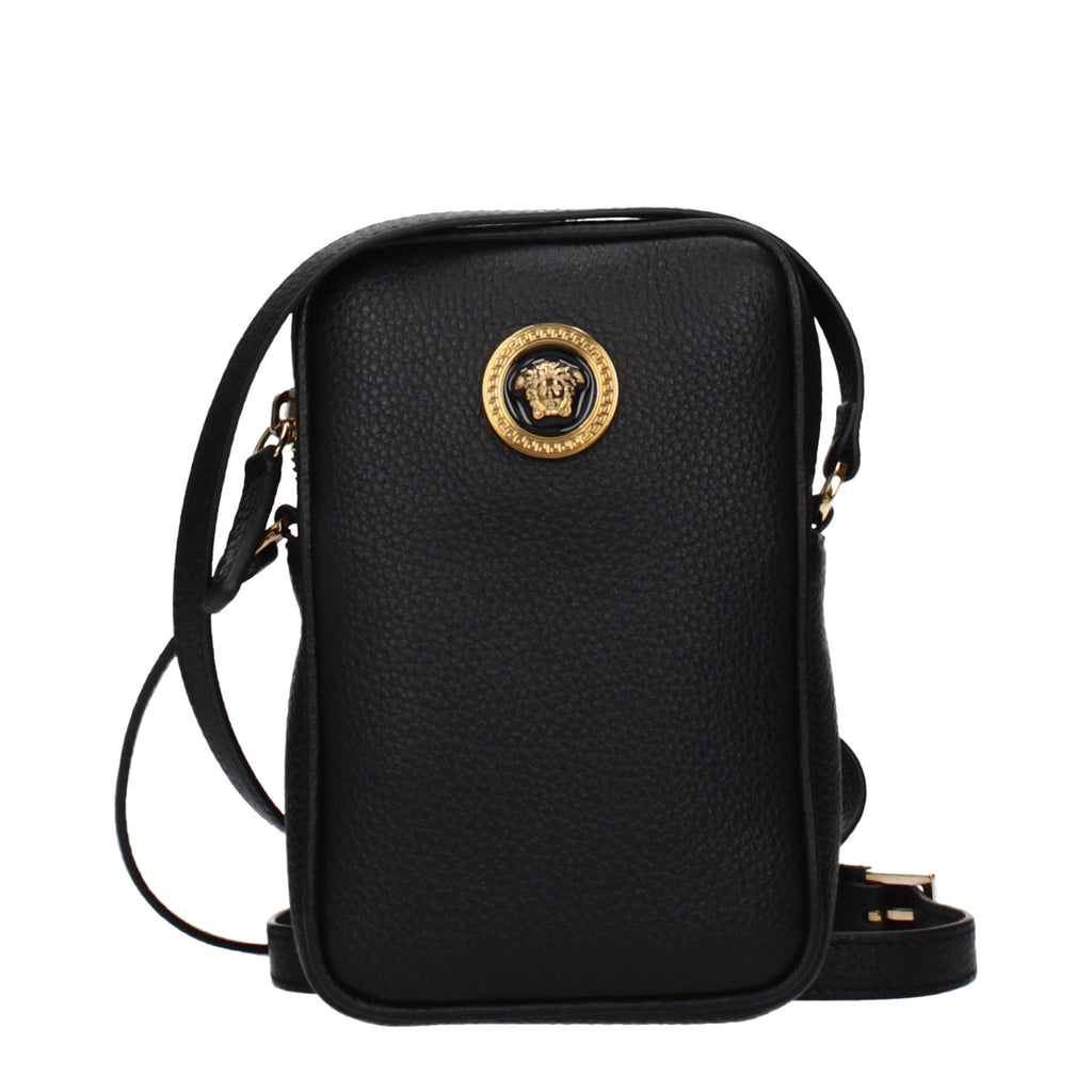 Black Leather Crossbody Bag