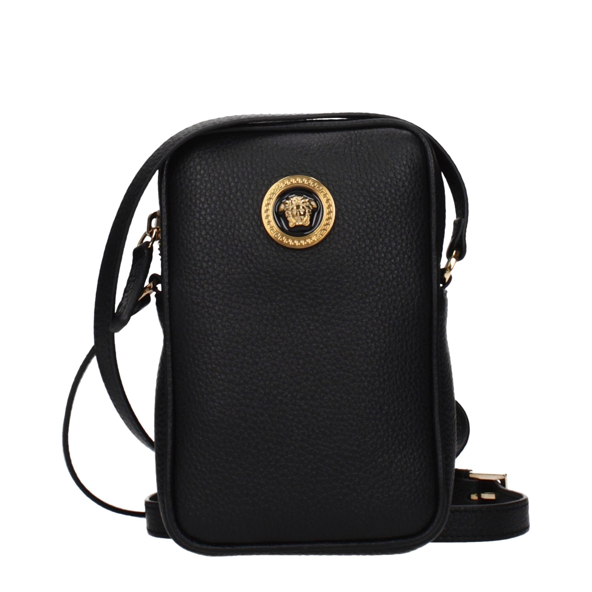 Black Leather Crossbody Bag