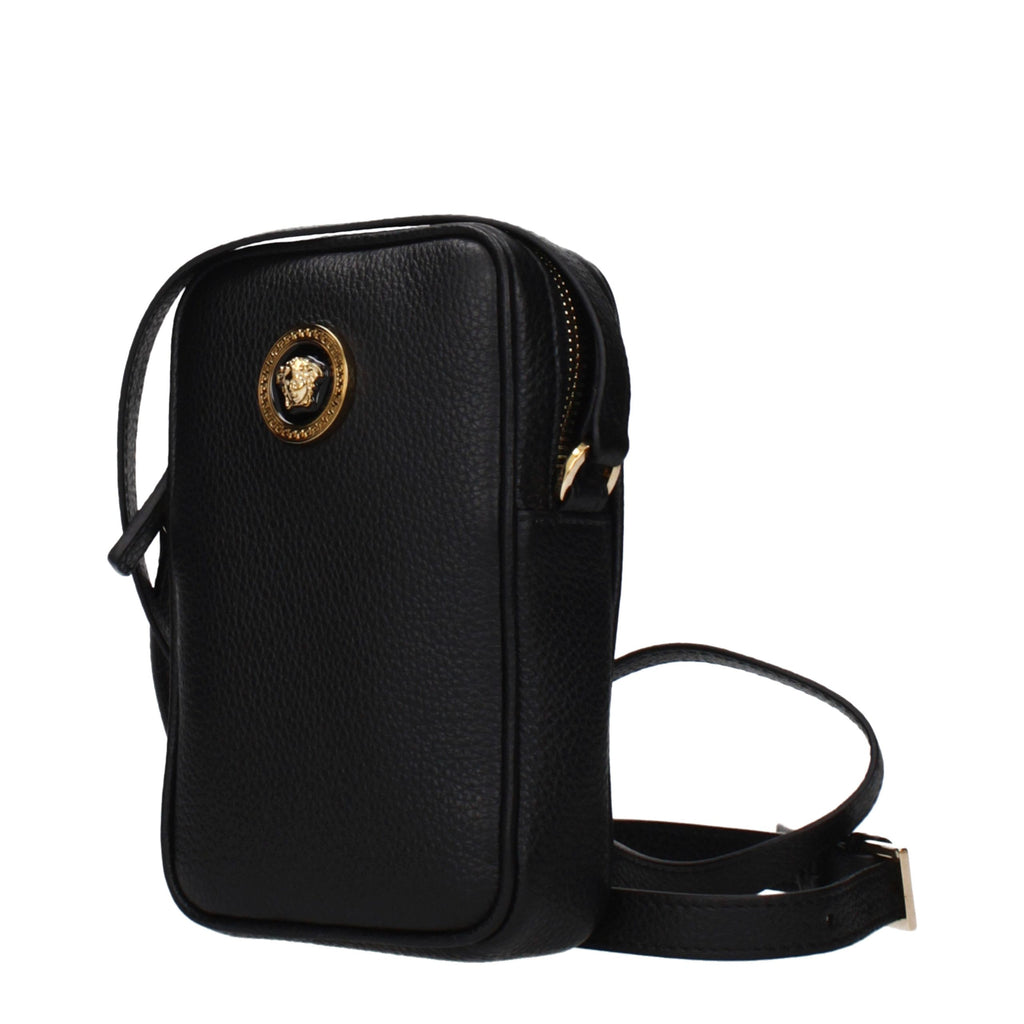 Black Leather Crossbody Bag
