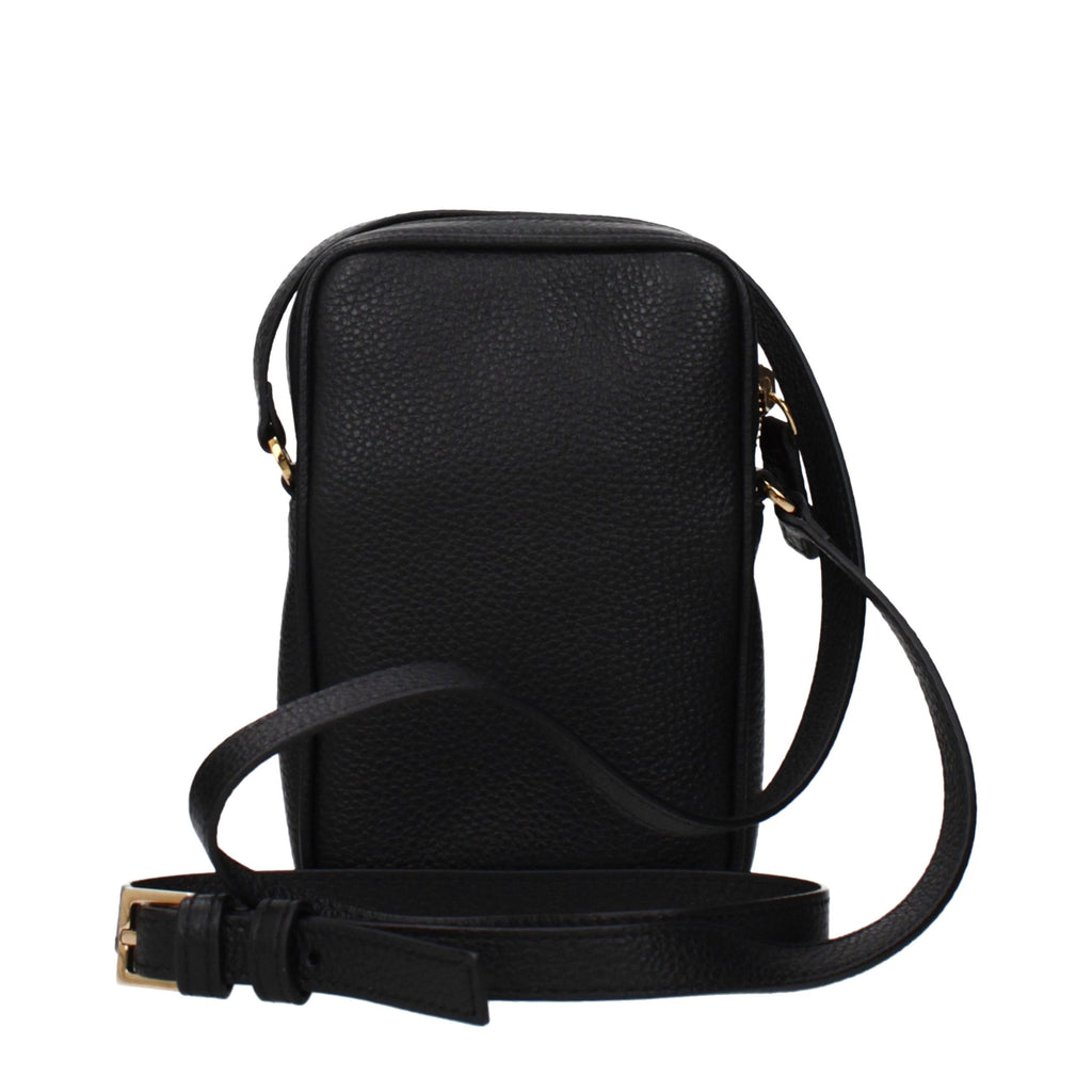 Black Leather Crossbody Bag