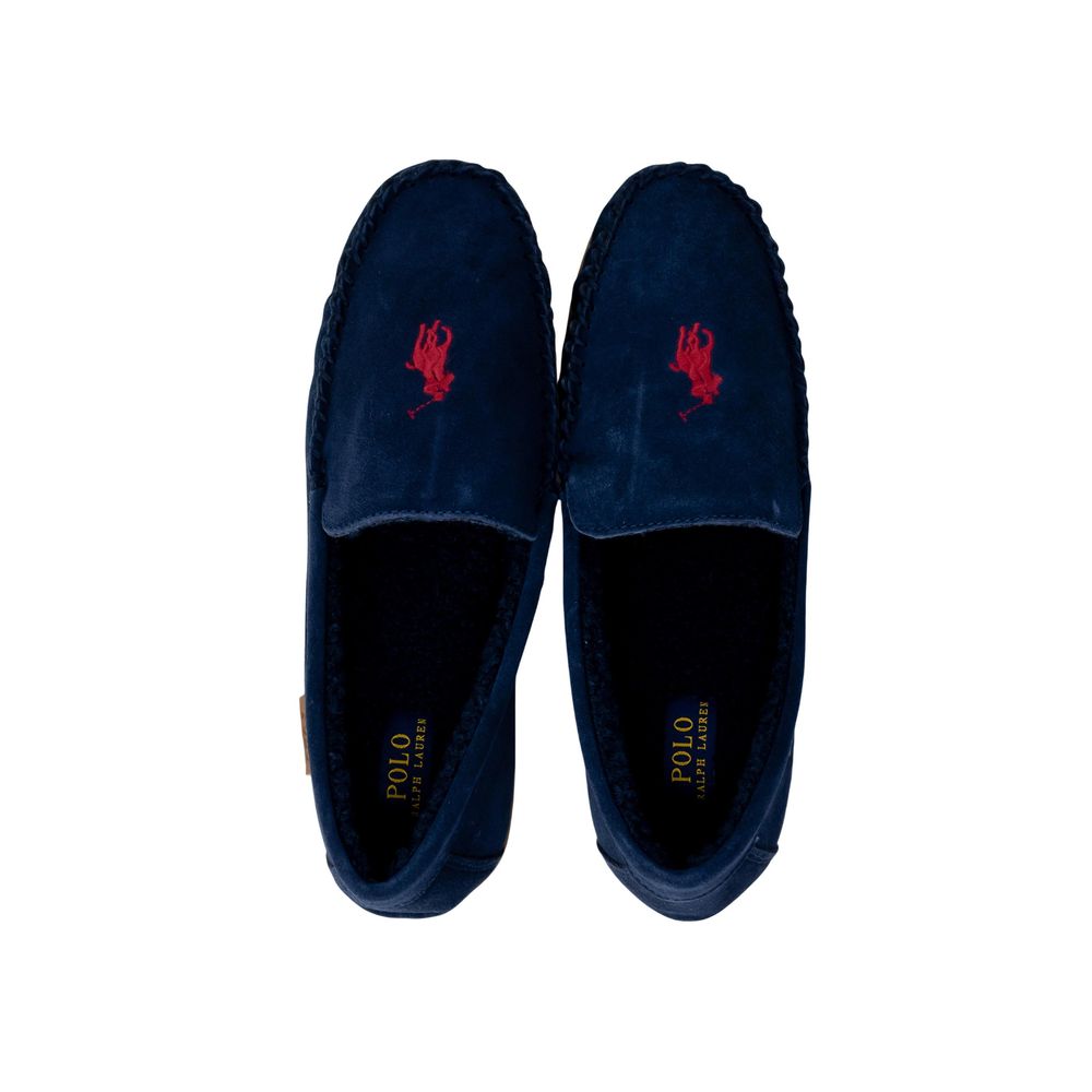 Blue Faux Fur Slippers