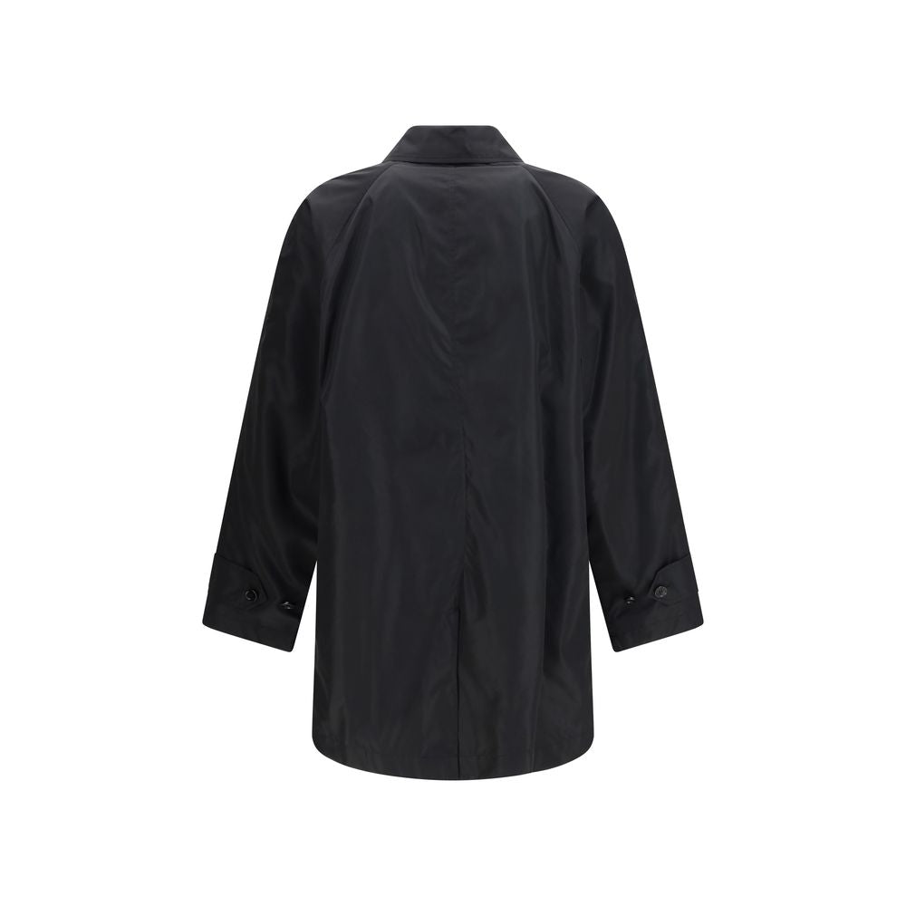 Black Polyester Coat