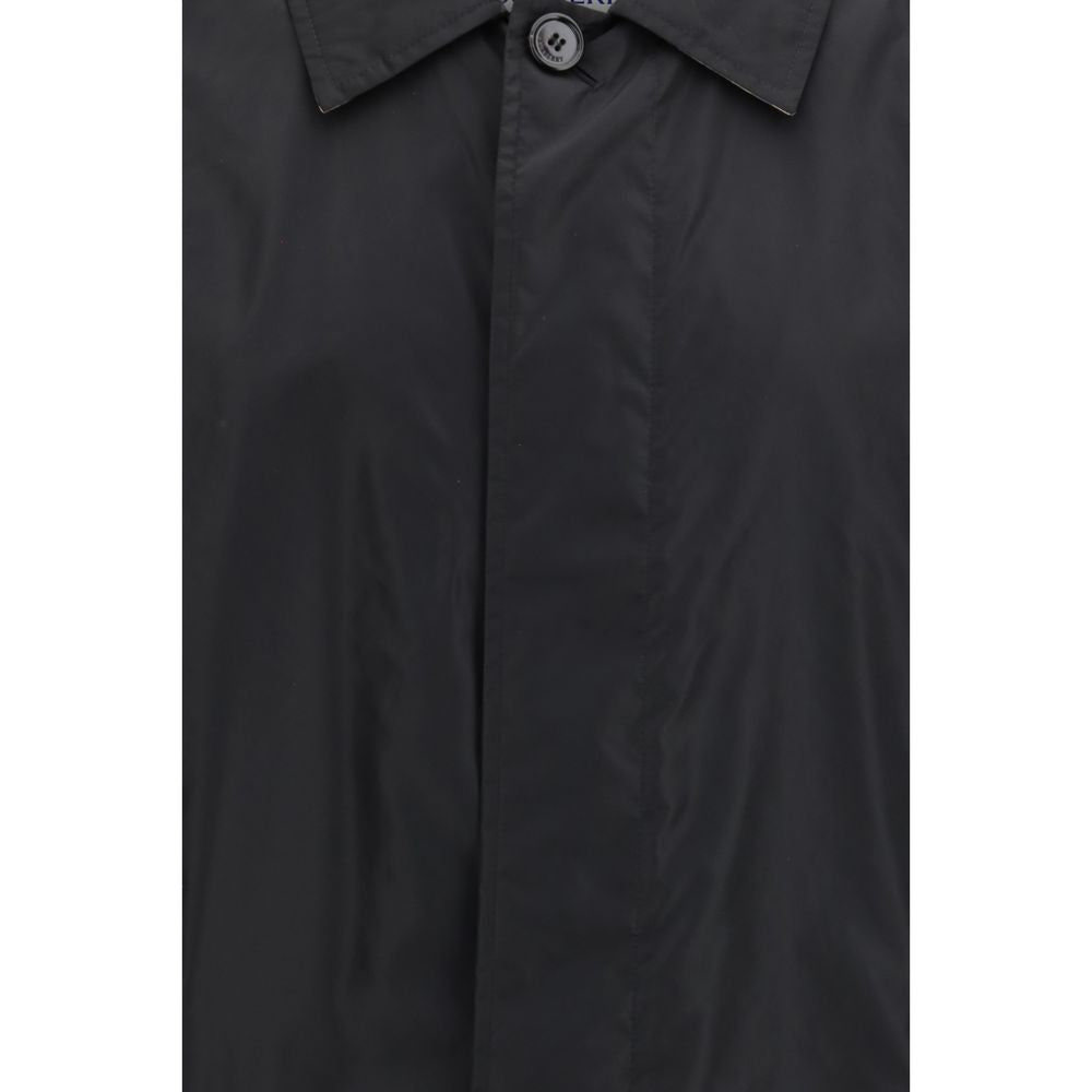 Black Polyester Coat