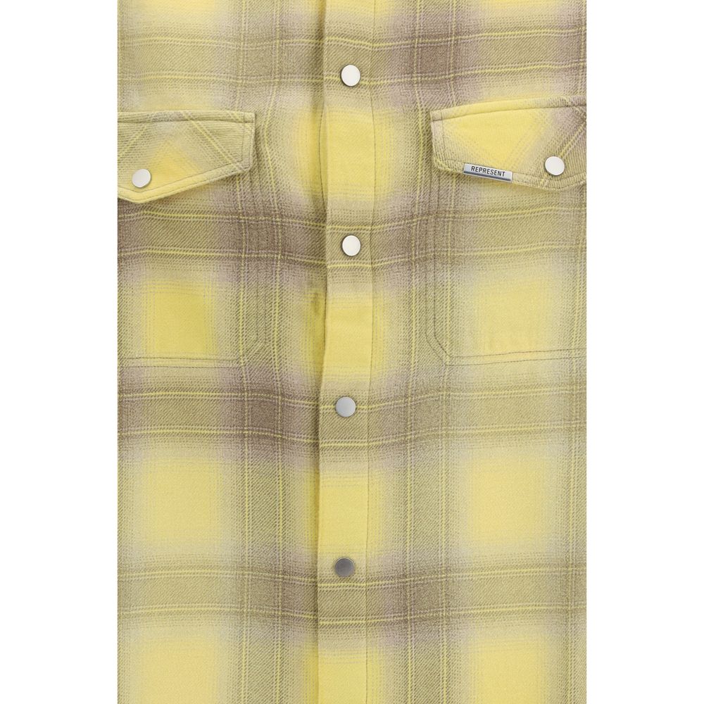 Bicolor Cotton Pattern Shirt