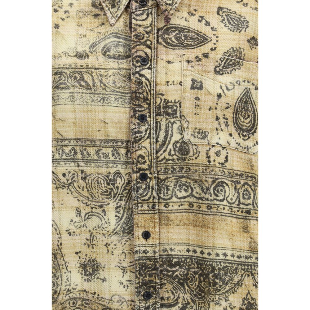 Bicolor Cotton Pattern Shirt