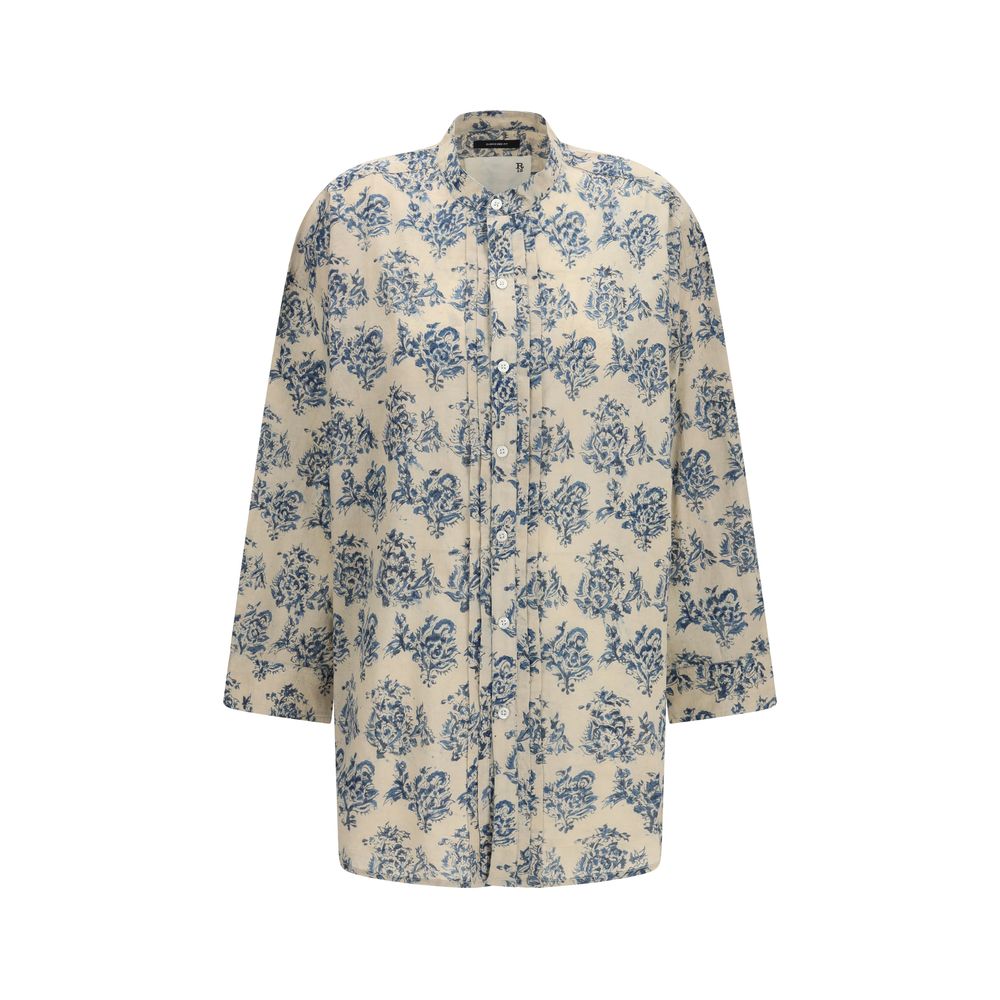 Beige Cotton Pattern Shirt