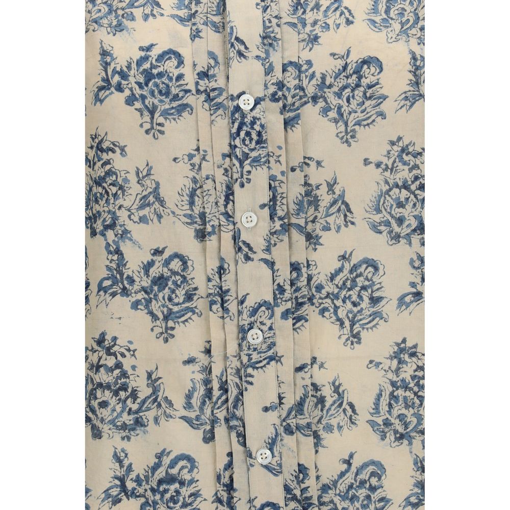 Beige Cotton Pattern Shirt