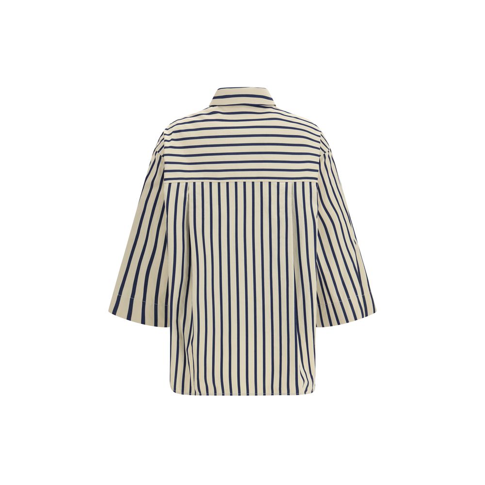 Blue Cotton Pattern Shirt