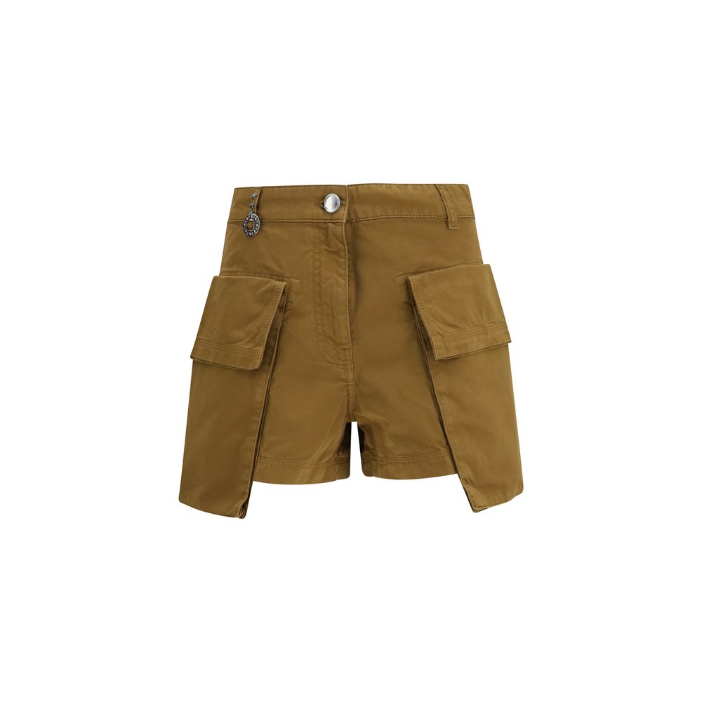 Beige Cotton Bermuda Shorts