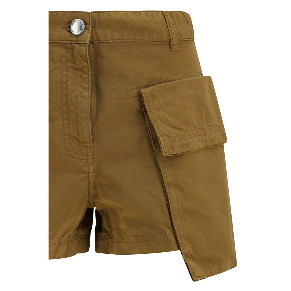 Beige Cotton Bermuda Shorts