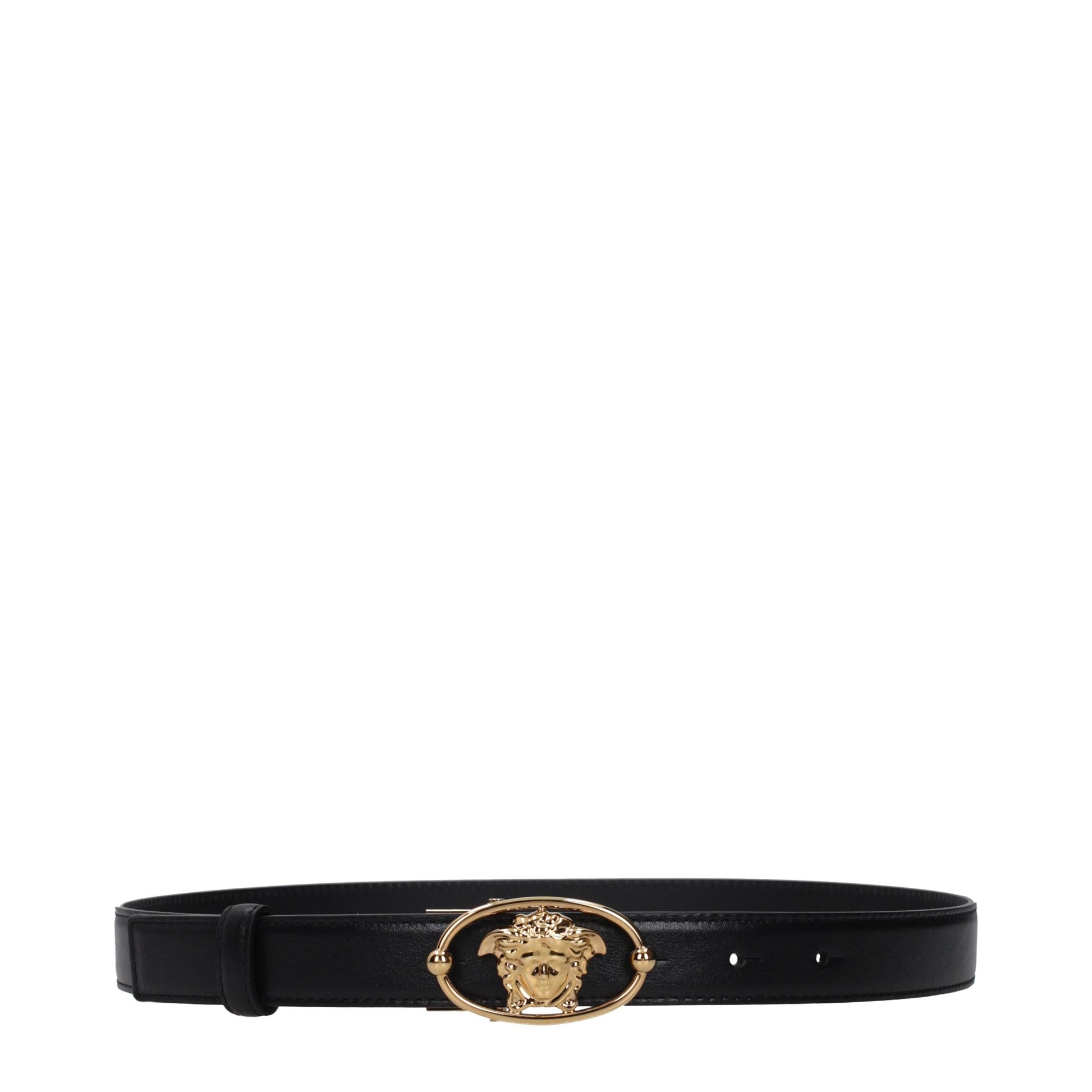 Black Leather Regular Belt