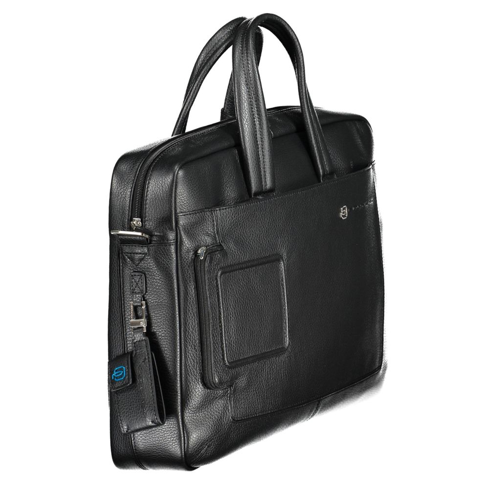 Nero Leather Men Briefcase