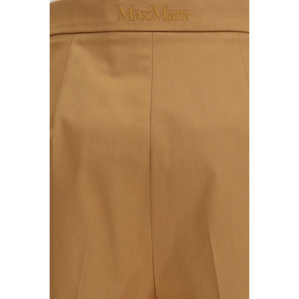 Beige Cotton Bermuda Shorts