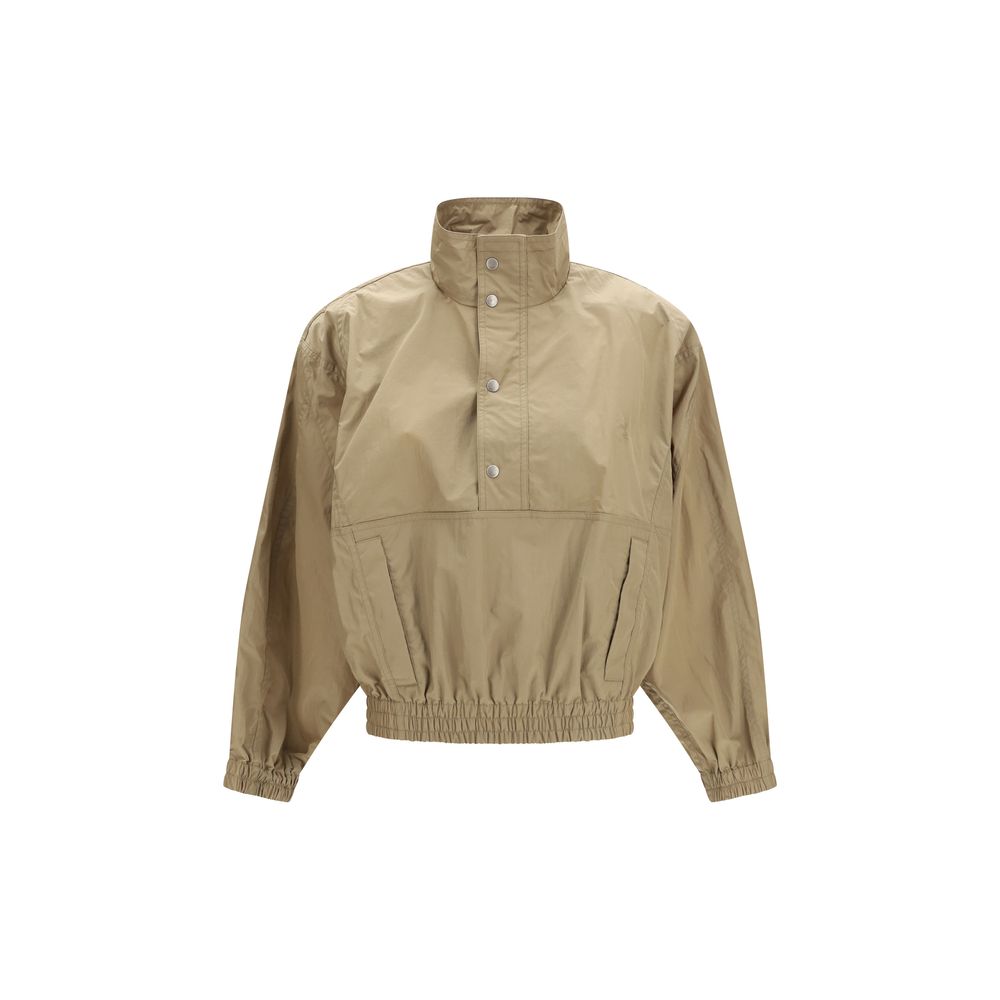 Beige Polyester Shell Jacket