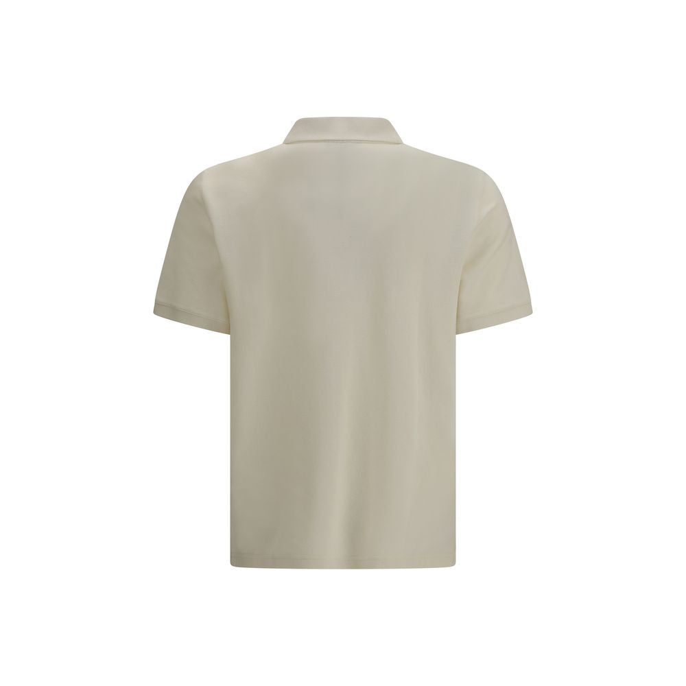 Beige Cotton Polo Shirt