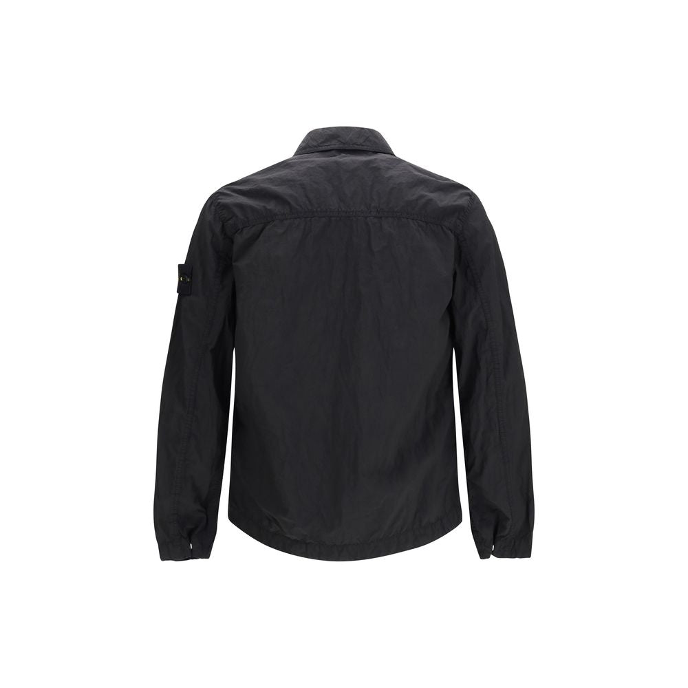 Black Nylon Full-Length Jacket