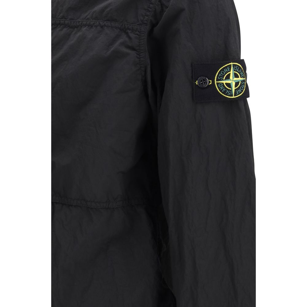 Black Nylon Full-Length Jacket