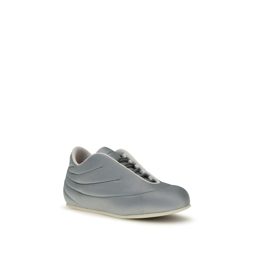 Gray Polyester Sneakers
