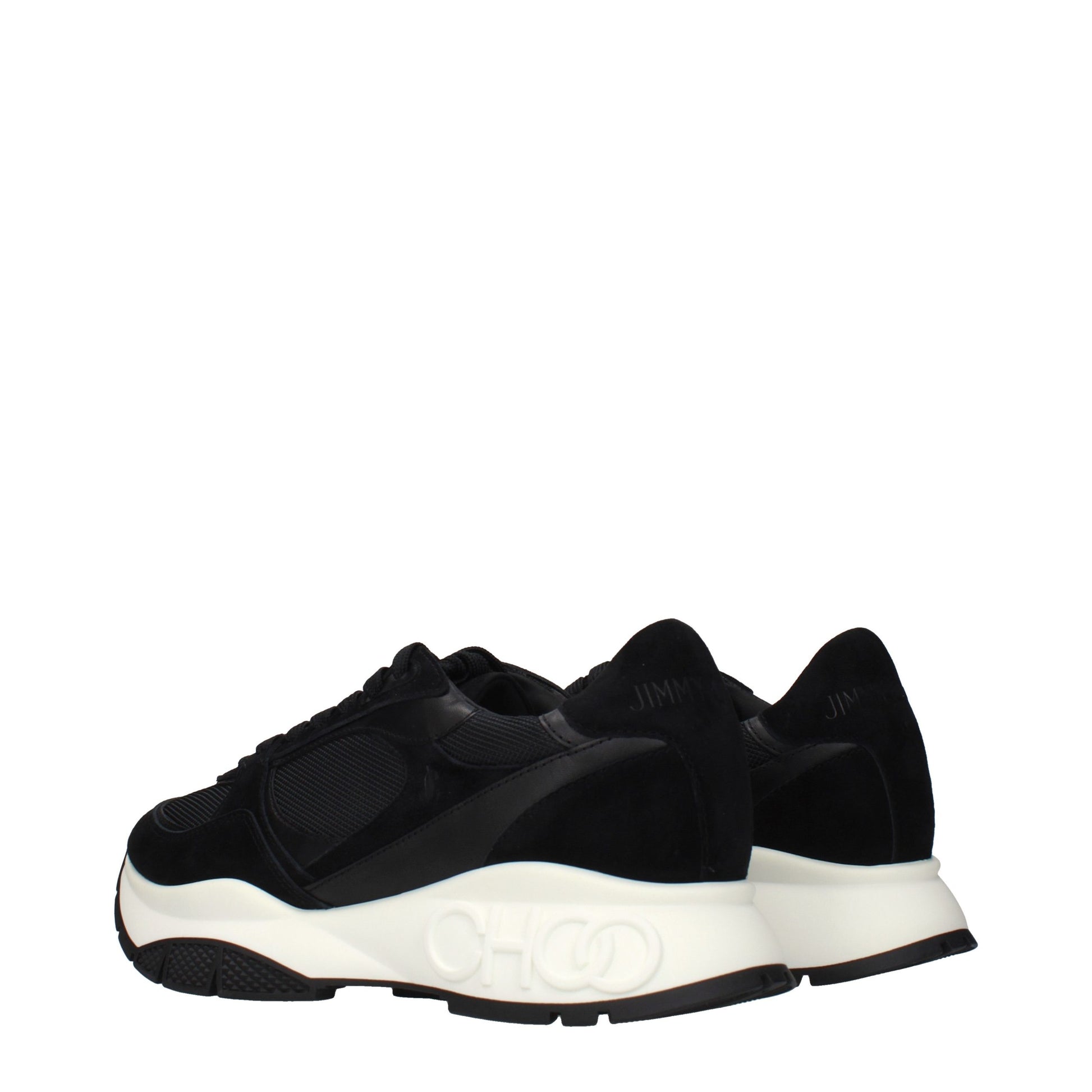 Black Fabric Athletic Sneakers