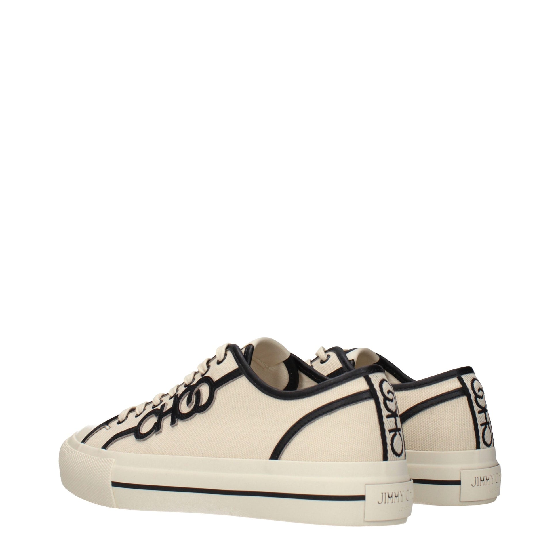Beige Fabric Low Top Sneakers