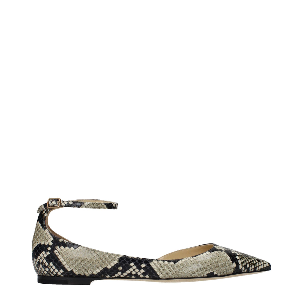 Multicolor Leather Ballet Flats
