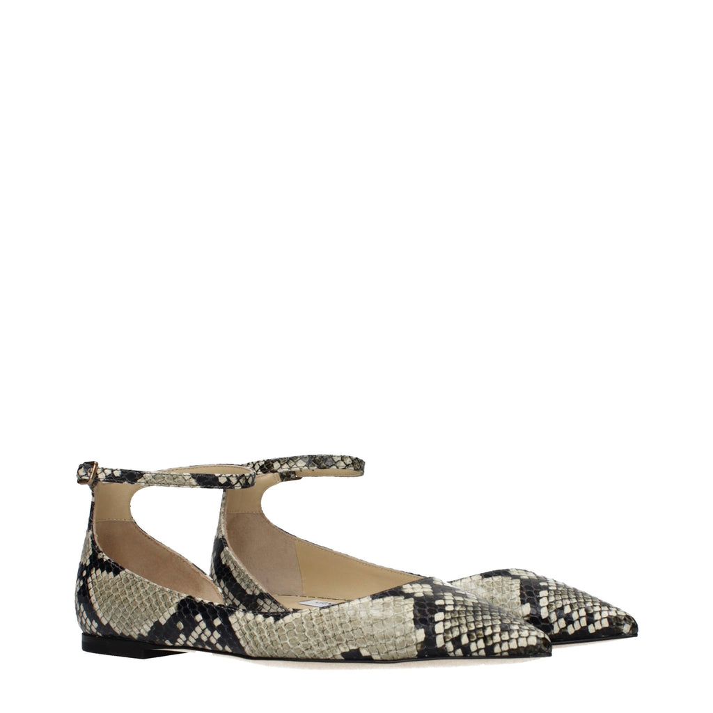 Multicolor Leather Ballet Flats