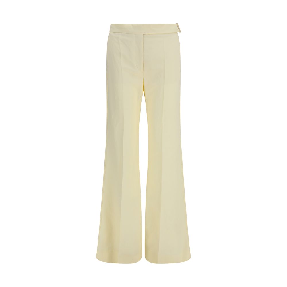 Bicolor Viscose Flared Pants