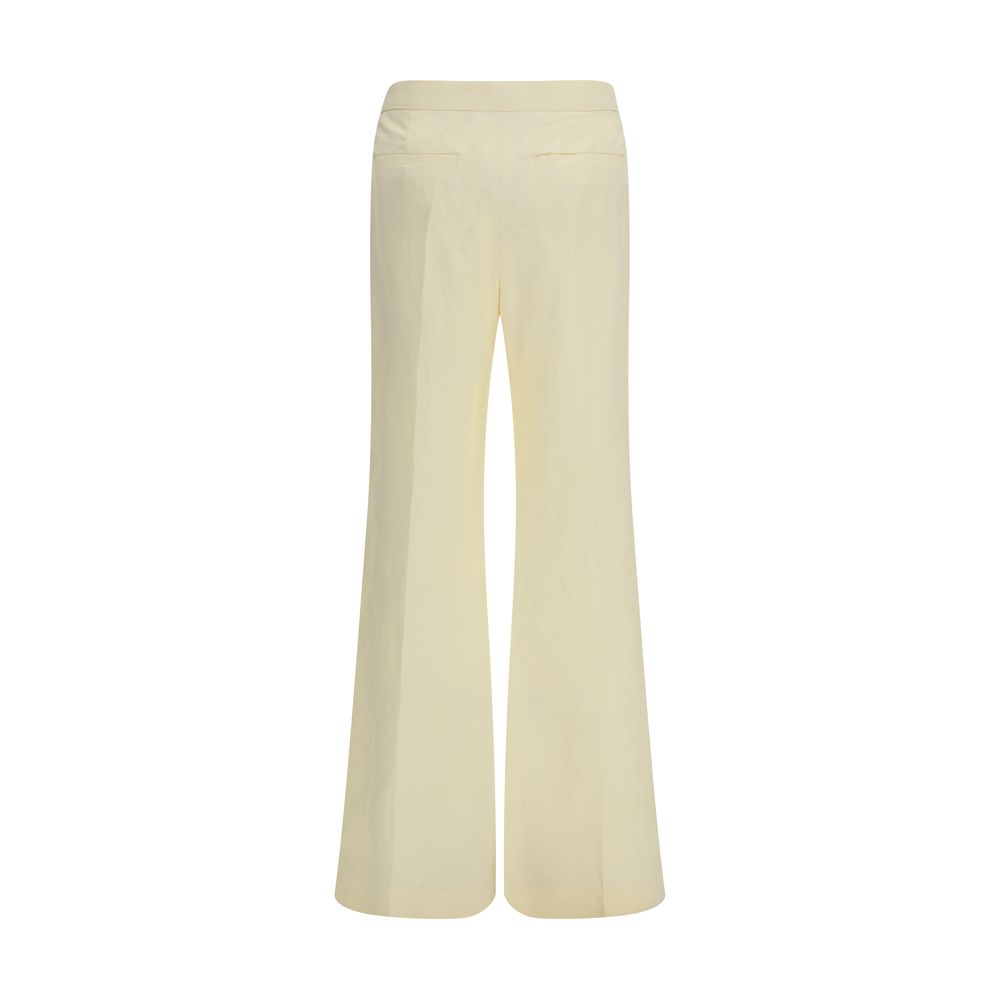 Bicolor Viscose Flared Pants
