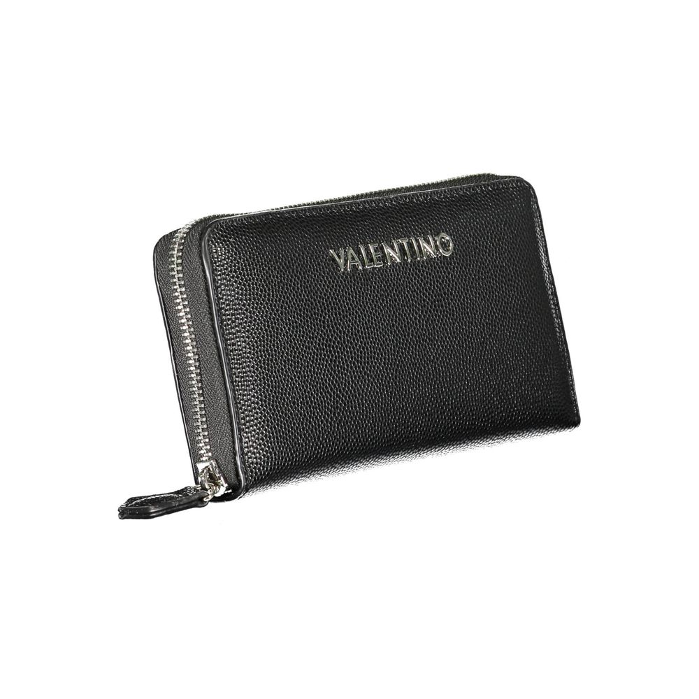 Black Polyurethane Women Wallet