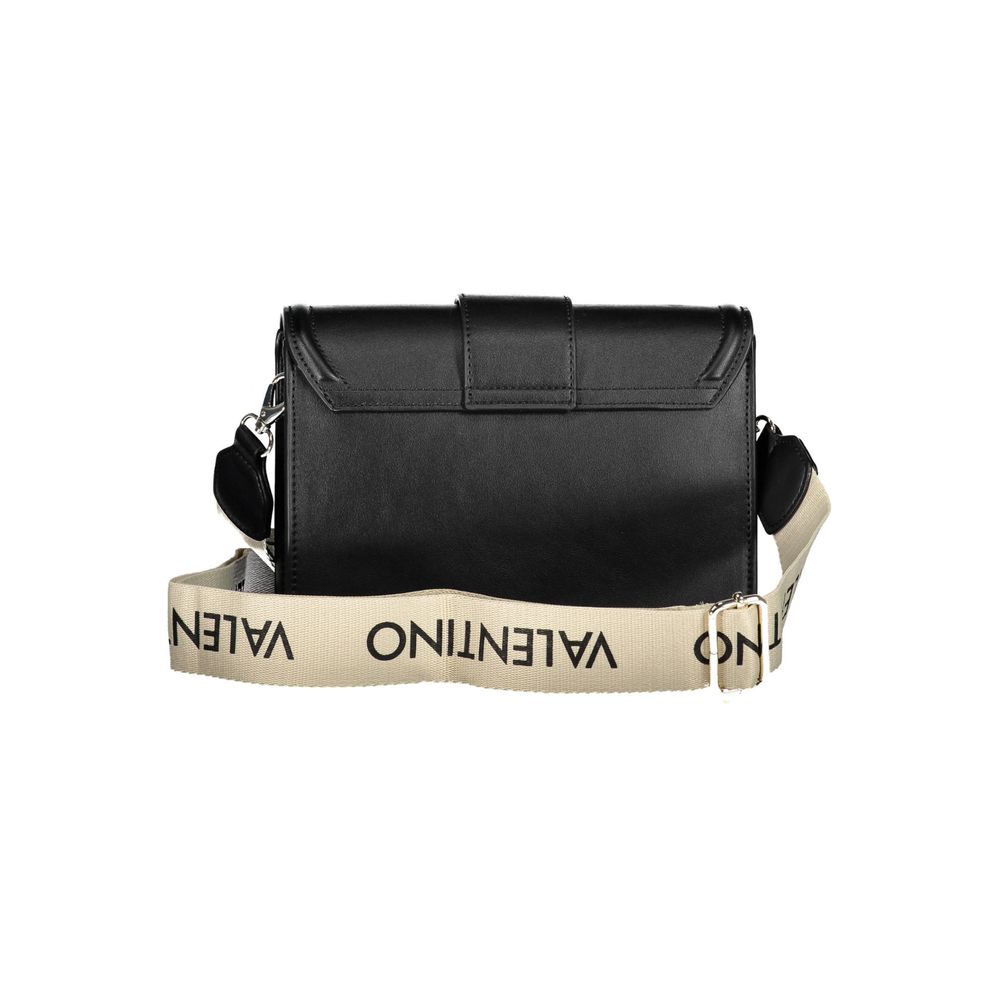 Black Polyurethane Women Handbag