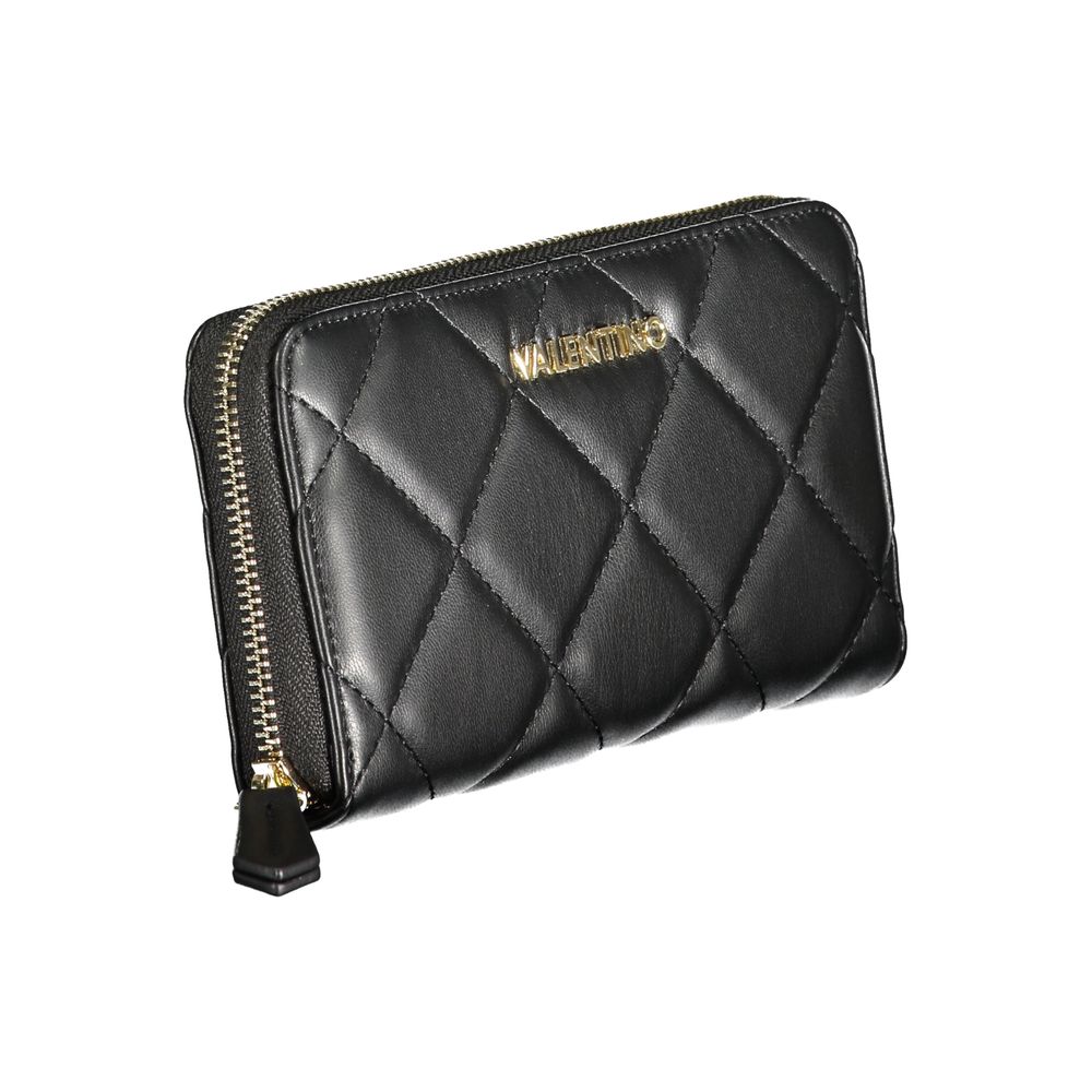 Black Polyurethane Women Wallet