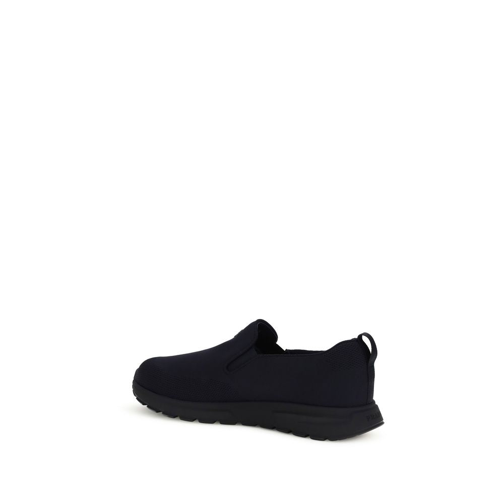 Blue Fabric Sneakers