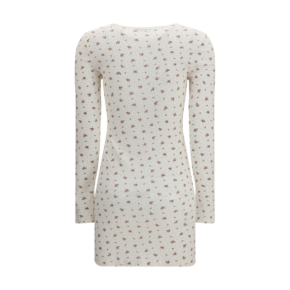 White Cotton Casual Dress