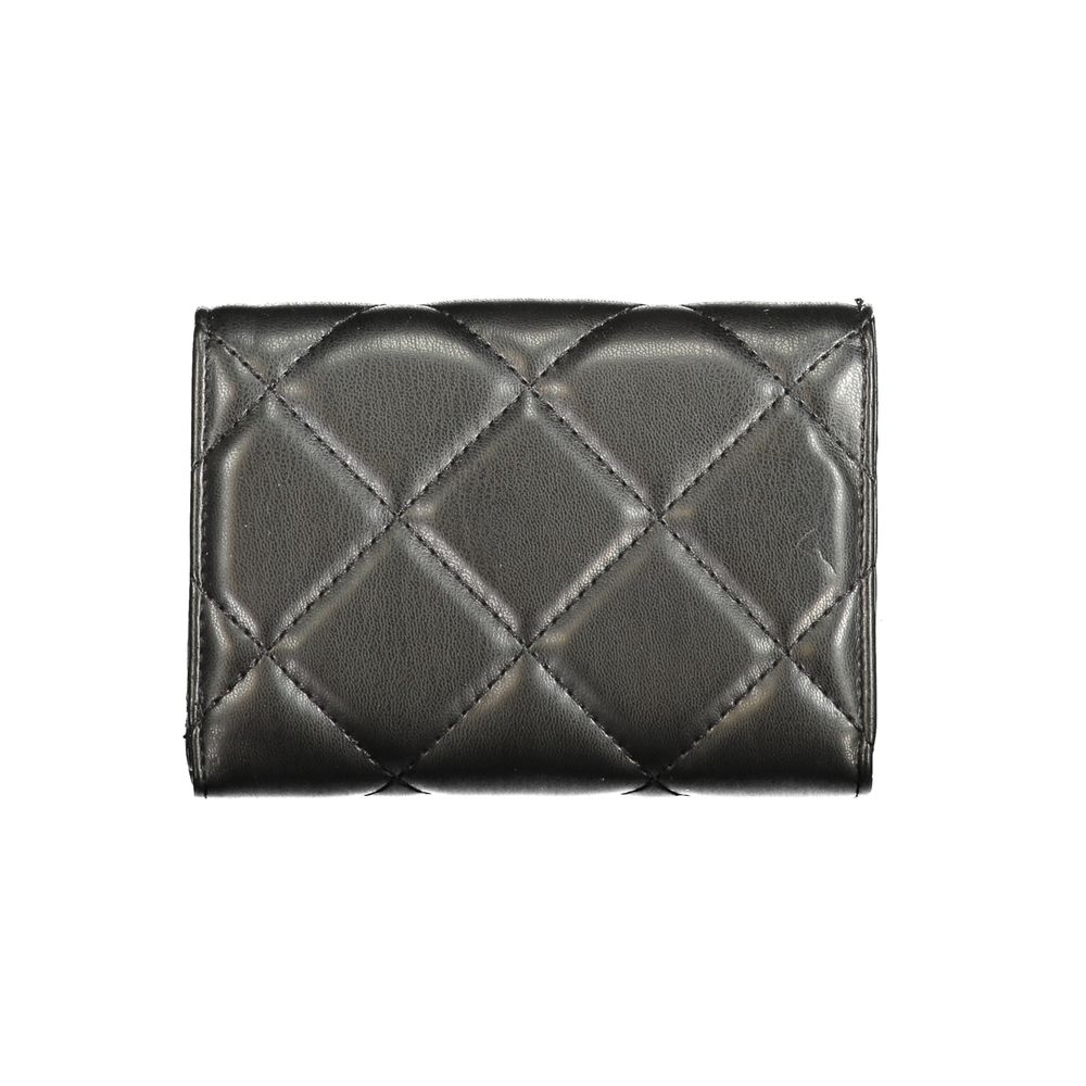Black Polyurethane Women's Wallet