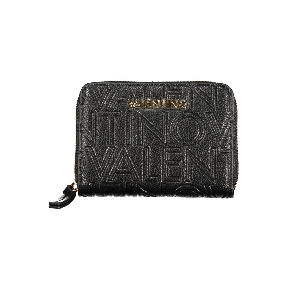 Black Polyurethane Women Wallet